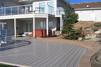 Fenced In Vinyl - Decking