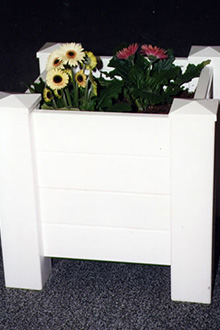 Fenced In Vinyl - Flower Planters