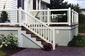 Fenced In Vinyl - Glass Railing