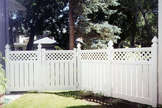 Fenced In Vinyl - Semi-Privacy Fencing